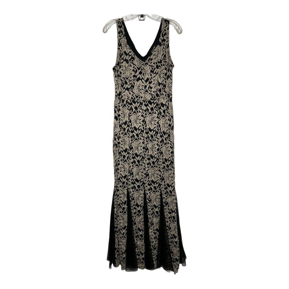 Candalite Lace Mesh Whimsigoth Dress Womens Size Large Stretch Long Fairy Grunge